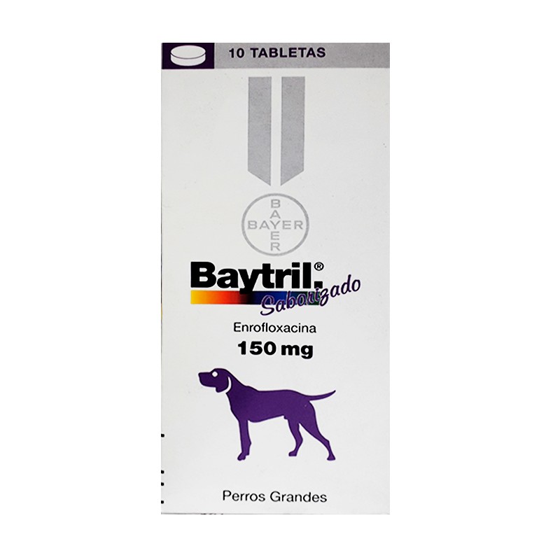 Baytril 150 mg Caj x 10 tab