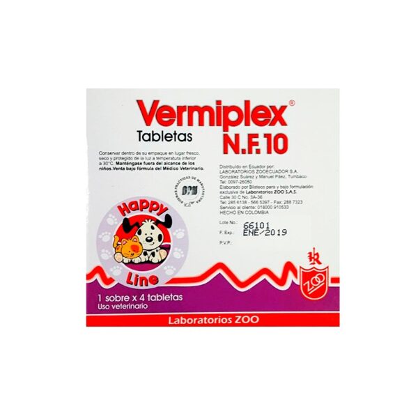 Vermiplex Nf 10 x 4 Tab