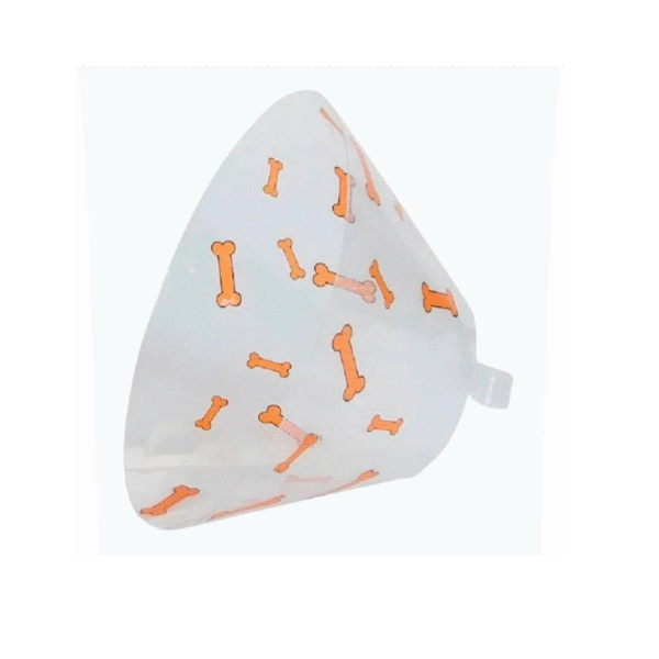 Collar Isabelino Huesitos Naranja 12.5cm