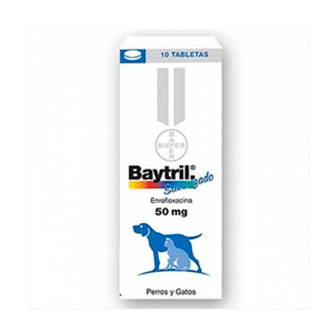 Baytril 50 Mg Caj X 10 Tab