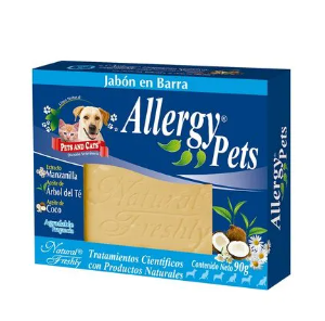 Jabón Barra Allergy Pets X 90g