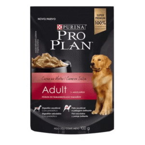 POUCH PROPLAN DOG ADULTO CARNE 100GR