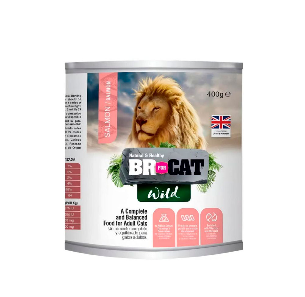 BR FOR CAT LATA WILD SALMON DE 400G