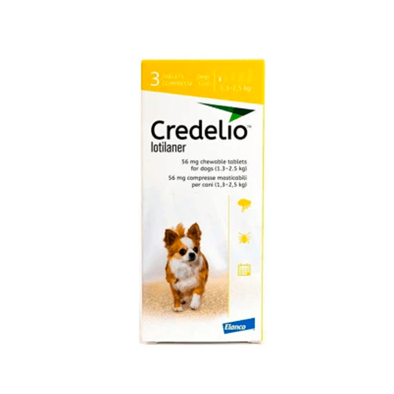 CREDELIO 56 MG CAJA X 3 TAB (1.3-2.5 KG)