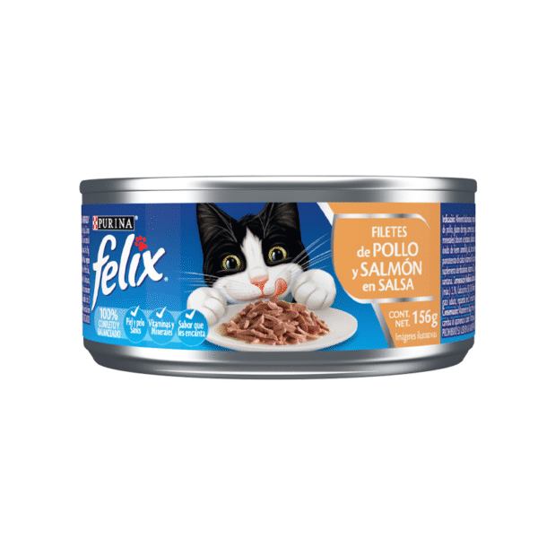 Felix Filete de Pollo y Salm?n 156g