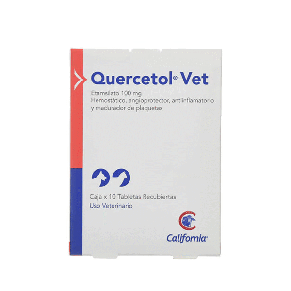 Quercetol Vet 100 mg Caj x 10 Tab