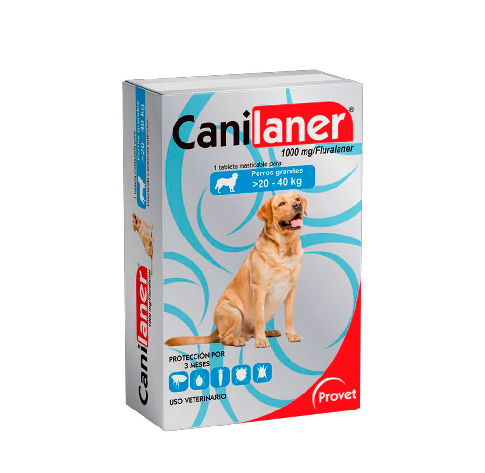 CANILANER X 1 TABLETA 1000 MG (20-40 KG)