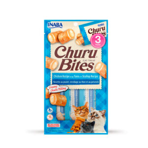 CHURU BITES CAT POLLO Y SCALOP 10 GR AZUL